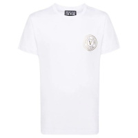 Versace Jeans Couture Men's 'Logo-Flocked' T-Shirt