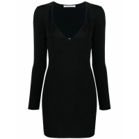 T By Alexander Wang Robe mini 'Layered-Neckline' pour Femmes