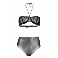 Oséree Women's 'Crystal-Embellished' Bra & Briefs Set