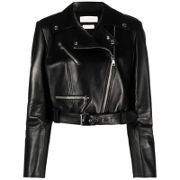 Alexander McQueen Women's 'Cropped' Biker Jacket