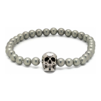 Alexander McQueen Men's 'Skull Pearl' Bracelet