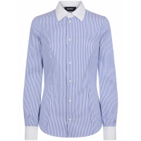 Dsquared2 Women's 'Contrast-Collar Striped' Shirt