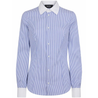 Dsquared2 Chemise 'Contrast-Collar Striped' pour Femmes