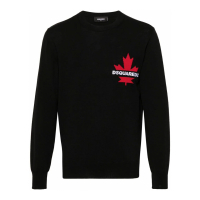 Dsquared2 Pull 'Intarsia-Logo' pour Hommes