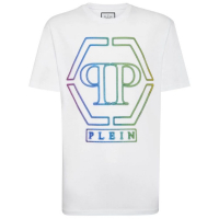 Philipp Plein Men's 'Hexagon-Logo Rhinestone-Embellished' T-Shirt