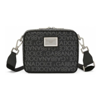 Dolce & Gabbana Men's 'Logo-Plaque Monogram-Pattern' Shoulder Bag