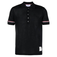 Thom Browne Men's 'Rwb-Stripe' Polo Shirt