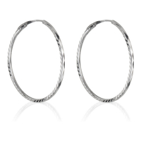 L'instant d'or Boucles d'oreilles 'Créoles Twistées' pour Femmes