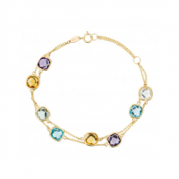L'instant d'or Women's 'Pépites Multicolores' Bracelet