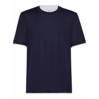 Brunello Cucinelli T-shirt 'Layered-Design' pour Hommes