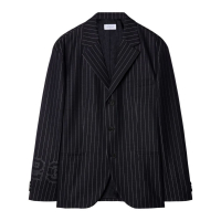 Off-White Blazer '23-Print Pinstriped' pour Hommes