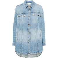 Palm Angels Women's 'Washed-Logo' Denim Jacket