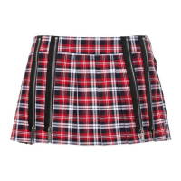 Dsquared2 Mini Jupe 'Checked Pleated' pour Femmes