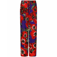 Dolce&Gabbana Pantalon Palazzo 'Floral-Print' pour Femmes