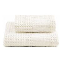 Biancoperla Zeno Face + Guest Sponge Towel Set, Ivory