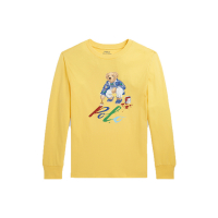 Ralph Lauren 'Polo Bear' Langärmeliges T-Shirt für großes Jungen