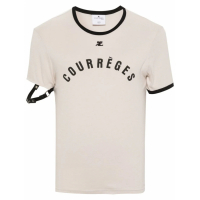 Courrèges Men's 'Buckle Detail Logo' T-Shirt