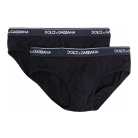 Dolce&Gabbana Men's 'Logo-Waistband' Briefs - 2 Pieces