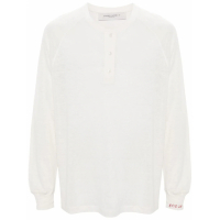 Golden Goose Deluxe Brand Henley 'Slogan-Embroidered' pour Hommes