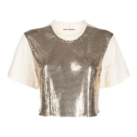 Paco Rabanne T-shirt 'Chainmail-Panel' pour Femmes