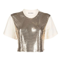 Paco Rabanne Women's 'Chainmail-Panel' T-Shirt