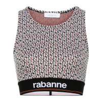 Paco Rabanne Women's 'Monogram-Pattern' Sports Bra