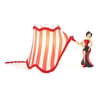 Seletti Bougie Abat-Jour 'Circus Lucy Striped' - 26 x 19 cm