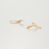 Or Éclat Women's 'Feuilles Satinées' Earrings