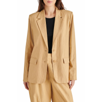 Steve Madden Women's 'Boyfriend Two-Button Pinstripe' Blazer