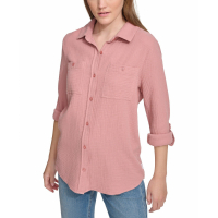 Calvin Klein Jeans 'Button-Down Roll-Tab-Sleeve' Hemd für Damen