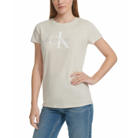 Calvin Klein Jeans Women's 'Foiled-Logo' T-Shirt