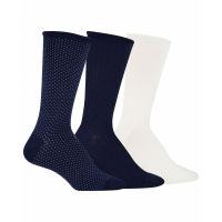 LAUREN Ralph Lauren Women's 'Super Soft Pindot Roll Top' Socks - 3 Pairs