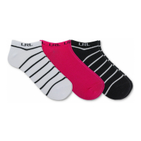 LAUREN Ralph Lauren Women's 'Patterned Ankle' Socks - 3 Pairs