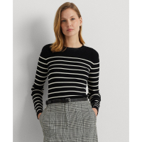 LAUREN Ralph Lauren Women's 'Striped Crewneck' Sweater