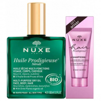 Nuxe Huile Prodigieuse® Néroli + Hair Prodigieux® Le Shampoing Brillance Miroir - 2 Pièces