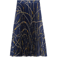 Versace 'Greca Nautical Pleated' Rock für Damen