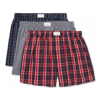 Tommy Hilfiger '3-Pk. Classic Printed Cotton Poplin Boxers' pour Hommes