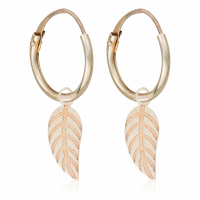 Di Joya Boucles d'oreilles 'Feuillage' pour Femmes