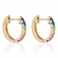 Di Joya Women's 'Colorful Love' Earrings