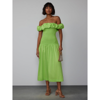 New York & Company Women's 'Off Shoulder Smock Bodice' Midi Dress