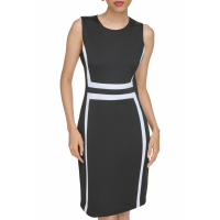 Calvin Klein Women's 'Colorblock Scuba' Sleeveless Dress