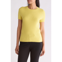 Calvin Klein 'Textured' Kurzarm Pullover für Damen