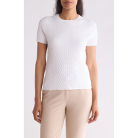 Calvin Klein Women's 'Textured' Short-Sleeve Sweater