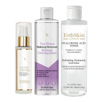 ErthSkin 'Two Phase + Hyaluronic Acid + Hyaluronic Acid & Collagen' Anti-Aging Care Set - 3 Pieces