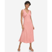 Calvin Klein 'Sleeveless V-Neck' Midi Kleid für Damen