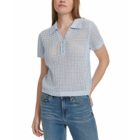 Calvin Klein Jeans 'Open-Stitch Short-Sleeve' Polohemd für Damen