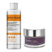 Dr. Eve_Ryouth Crème de nuit, Eau micellaire 'Refreshing And Hydrating 2 In 1 + Snake Venom & Collagen Wrinkle' - 2 Pièces