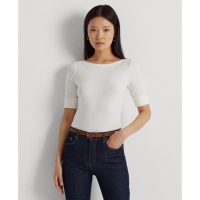 LAUREN Ralph Lauren Women's 'Stretch' 3/4 sleeve Top