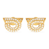 Ferragamo 'Gancini Rhinestone-Embellished' Ohrringe für Damen
