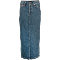 Wardrobe.NYC Jupe en Jean 'Rear-Slit Maxi' pour Femmes